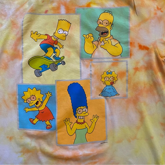 🔶NEW🔶 CUSTOM SIMPSONS TIE DYE MEN’S TEE - Picture 4 of 7